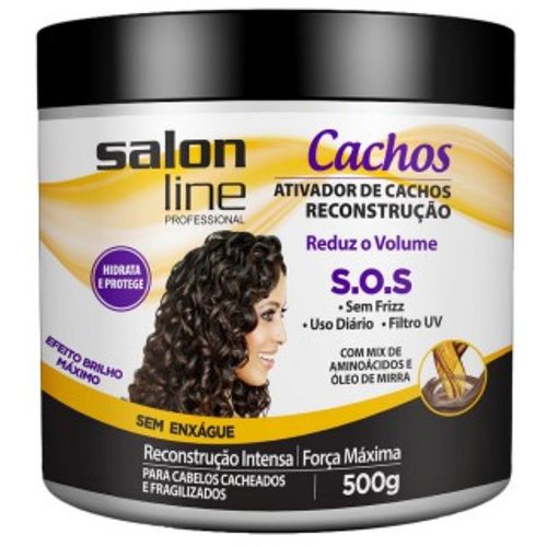 Ativ Cacho Salon Line Sos Reconstrutor 500G - Salon Line Sos