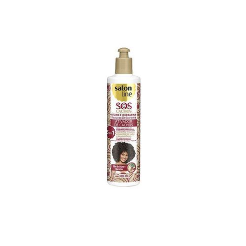 Ativ Cacho Salon Line Sos Ricino E Queratina 300Ml - Salon Line Sos