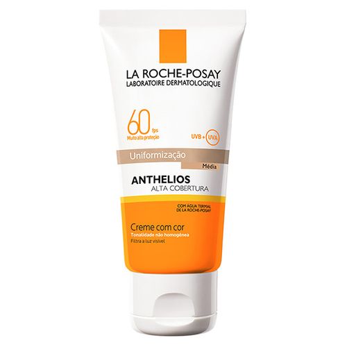 Anthelios Alta Cobertura Com Cor Médioia FPS 60 40ml - Anthelios