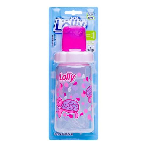 Mamadeira Lolly Big Oceano Rosa 330Ml - Lolly