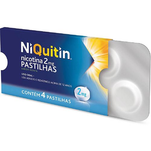Niquitin 2mg Sabor Menta 4 Past
