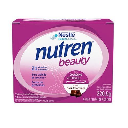 Complemento Alimentar Nutren Beauty Dark Chocolate 31,5g - Nutren