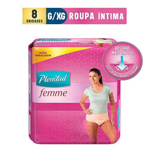 Roupa Íntima Plenitude Mulher - Tamanho G/Xg