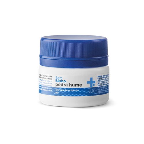 Pó de Limpeza Bem Básico Pedra Hume Pura 20G - Bem Básico