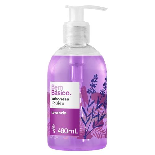 Sabonete Líquido Bem Básico Lavanda 480Ml - Bem Básico