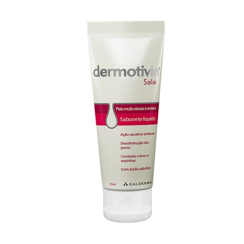 Sabonete Líquido Facial Dermotivin Salix 70ml
