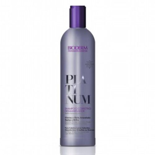 Shampoo Corret Desamarela Platinum 400Ml - Bioderm