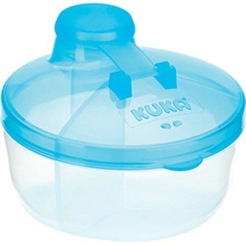 Pote para leite em pó infantil 3 divisões 3x31g PP sem BPA tampa dosadora Kuka Praticidade