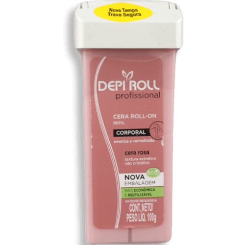 Ref Cera Depilatório Depi Roll-On Corporal Rosa 100G - Depi Roll