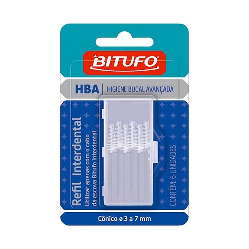 Refil Escova Interdental Cônico Bitufo Branco
