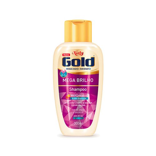 Shampoo Niely Gold Mega Brilho 300Ml - Niely Gold
