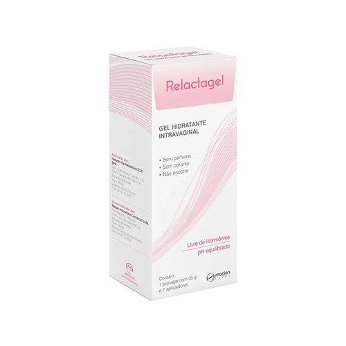 Gel Hidratante Intravaginal Relactagel 35g com 7 Aplicadores