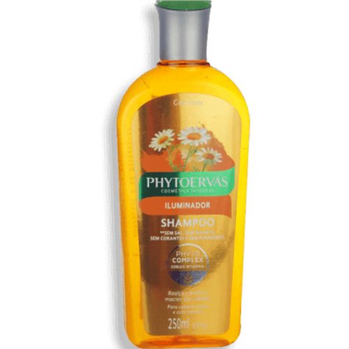 Shampoo Iluminador para Cabelos Claros e com Mechas 250ml Phytoervas