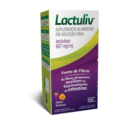Suplemento Alimentar Lactuliv Sabor Ameixa 120ml
