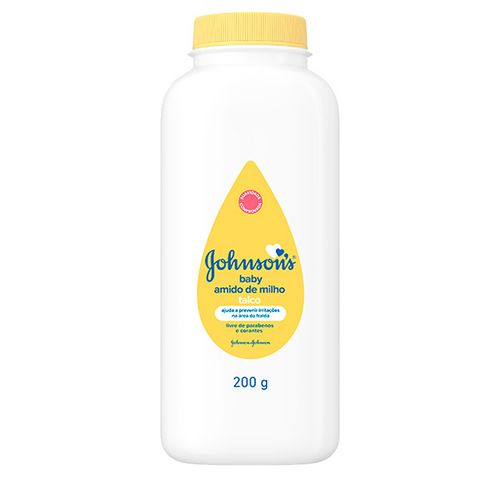 Talco Johnsons Baby Amido de Milho, 200grs