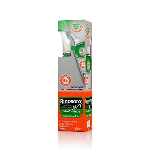Descongestionante Nasal Rinosoro Jet XT 0,9% Hypera Spray 100ml