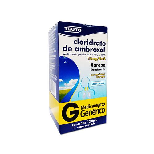 Cloridrato Ambroxol 3Mg Xarope Pediátrico 120Ml - Genérico - Teuto