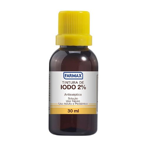 Tinta Iodo Farmax 2% 30Ml - Farmax