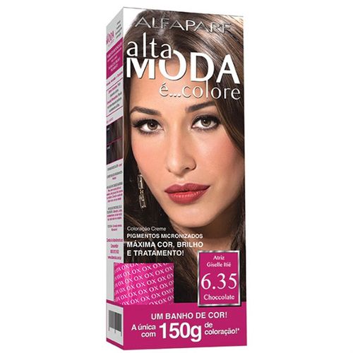 Tintura Altamoda Colore 6.35 Loção Escuro Douradoado 150G - Altamoda