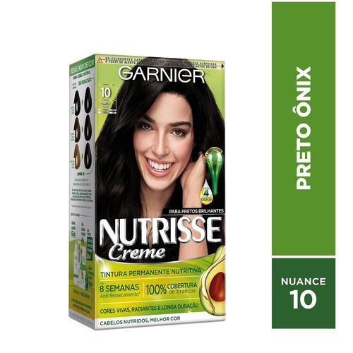 Tintura Garnier Nutrisse Creme 10 Preto Ônix