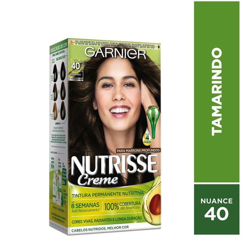 Tintura Creme Nutrisse 40 Tamarindo - Coloração Permanente, Alta Cobertura 8 Semanas