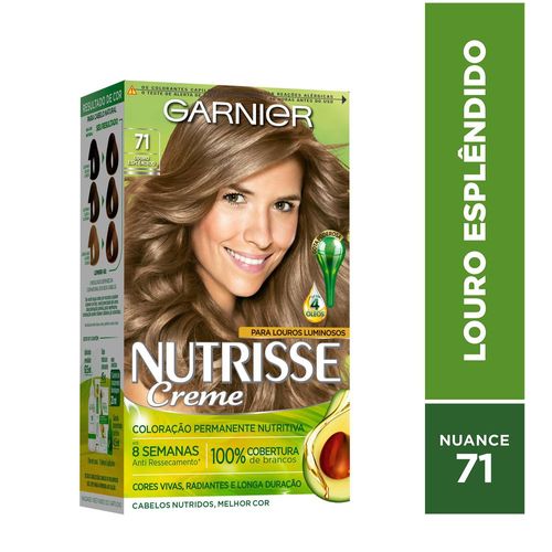 Tintura Creme Nutrisse 71 Louro Esplêndido 1 Kit