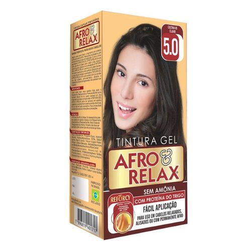 Tintura Afro Relax 5.0 Castanho Claro - Afro Relax