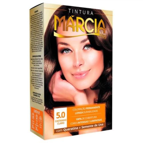 Tintura Marcia 5.0 Castanho Claro 30Ml - Marcia Cosmeticos