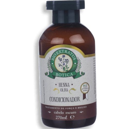 Condicionador Botica Henna 270ml para Cabelos Escuros - Bio Extratus