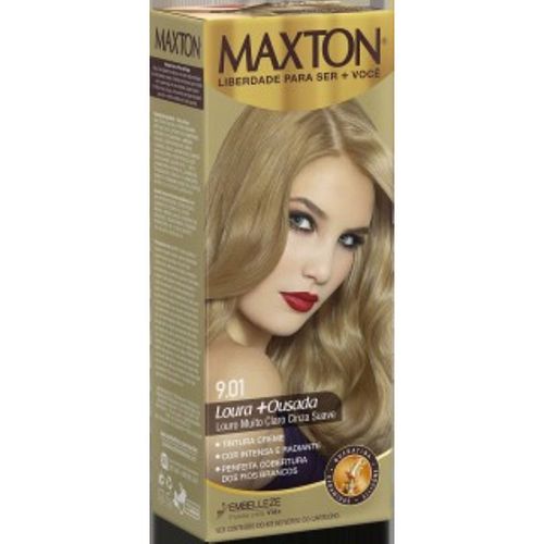 Tintura Max/Prata 9.01 Loção Mate Claro Cinza - Maxton