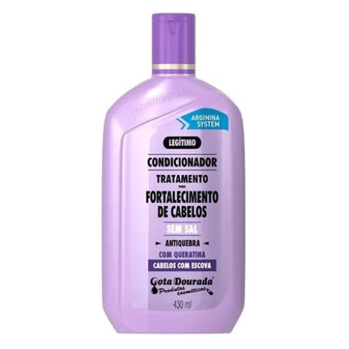 Gota Dourada Condicionador Creme 430ml para Cabelos com Escova