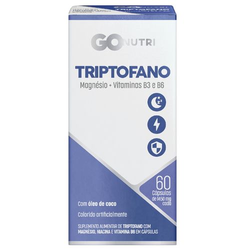 Suplemento Alimentar GOnutri Triptofano - 60 Cápsulas