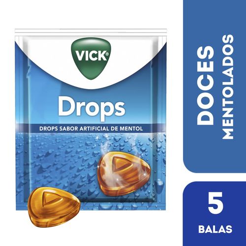 Vick Pastilhas Mentol 5 Past - Vicik Pastilha