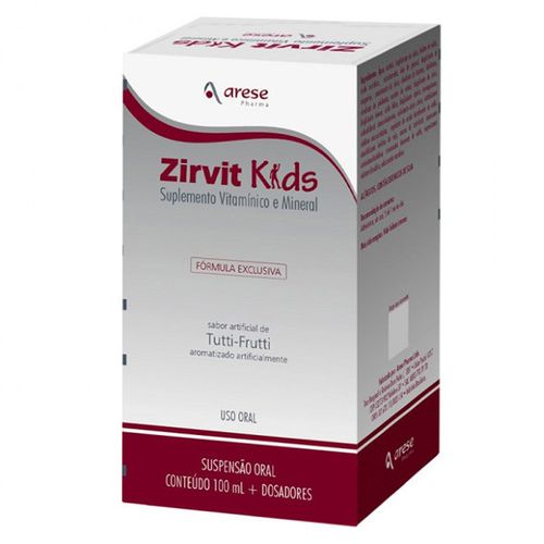 Suplemento Vitamínico Zirvit Kids Solução Oral 100ml