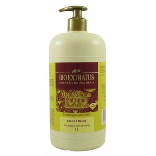 Creme de Tratamento Silicone 1L para Cabelos Danificados - Bio Extratus