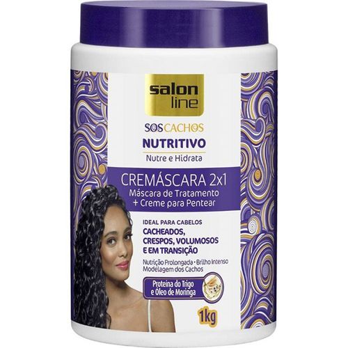 Creme Máscara Salon Line Sos Nutritivo 2X1 1Kg - Salon Line Sos