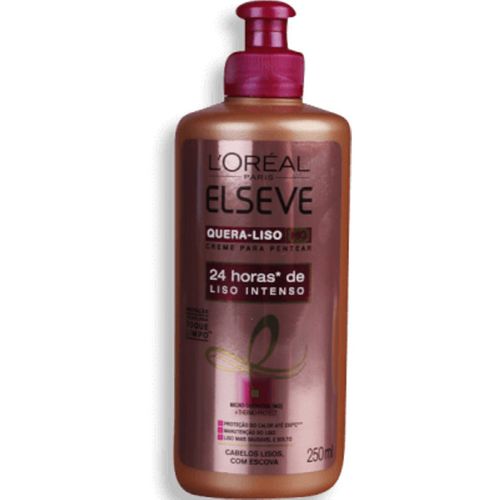 Creme Pentear Elseve Queratina Liso 250Ml - Elseve