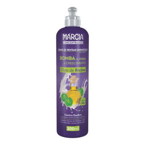 Creme Pentear Marcia Bomba Forca Ricino 300G - Marcia Cosmeticos