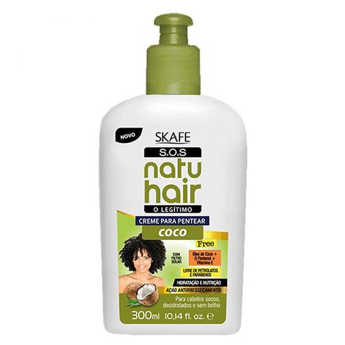Creme de Pentear Natuhair SOS Coco 300ml Skafe