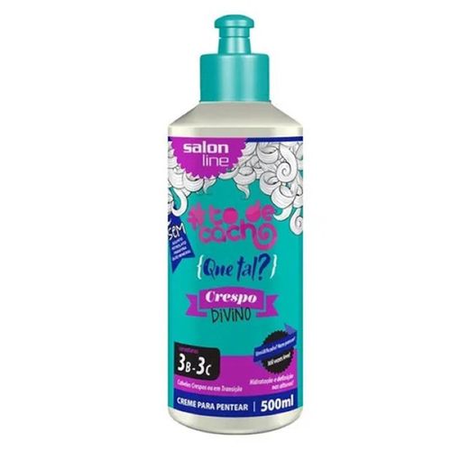 Creme Pentear Salon Line Crespo Divino Todecacho 500Ml - Salon Line To De Cacho
