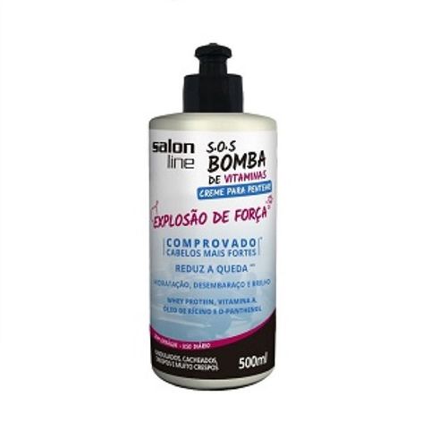 Creme Pentear Salon Line Sos Bomba Vitamina 500Ml - Salon Line Bomba