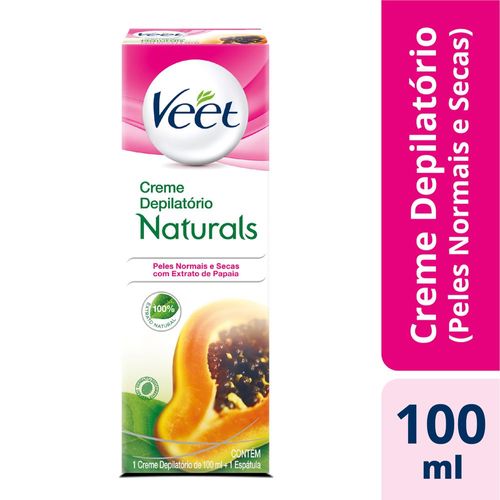 Creme Veet Pele Norm Naturals Papaia 100Ml - Veet