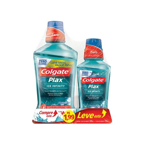 Enxag Bucal Plax Infinity 500Ml + 1,99 Plax 250Ml - Colgate Plax