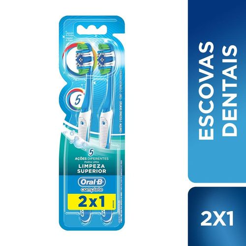 Escova De Dentes Oral B Complete 5X40 - Leve 2 Pague 1 - Oral B Complete