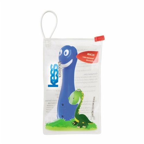 Escova Dental Infantil Ricca Kess Compact Kids Belliz - Cerdas Extra Macias 4+