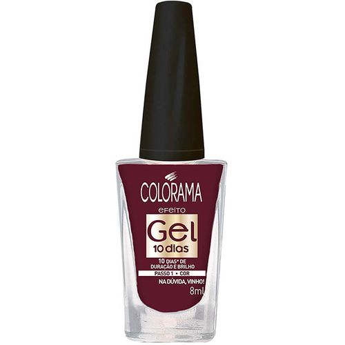Esmalte Colorama Gel Na Duvida, Vinho 8Ml - Colorama