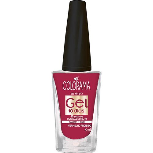 Esmalte Colorama Gel Vermelho Proibido 8Ml - Colorama