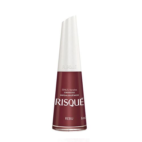 Esmalte Risque Cremosa Vermelhos Rebu 8Ml - Risque