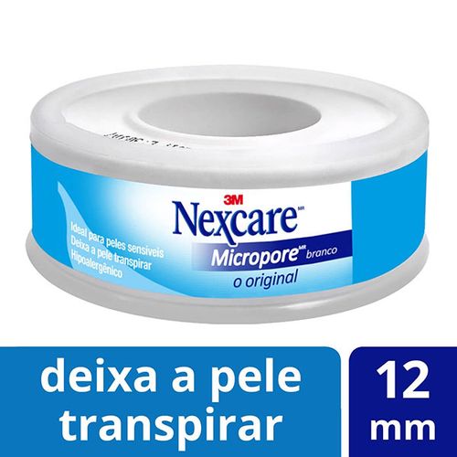 Esparadrapo Nexcare Fita Micropore Branco 12Mmx4,5Mt - Nexcare