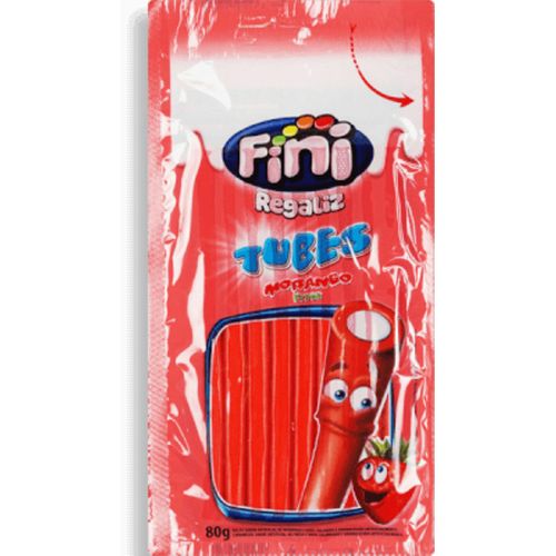 Fini Tubes Morango Brilho 80g